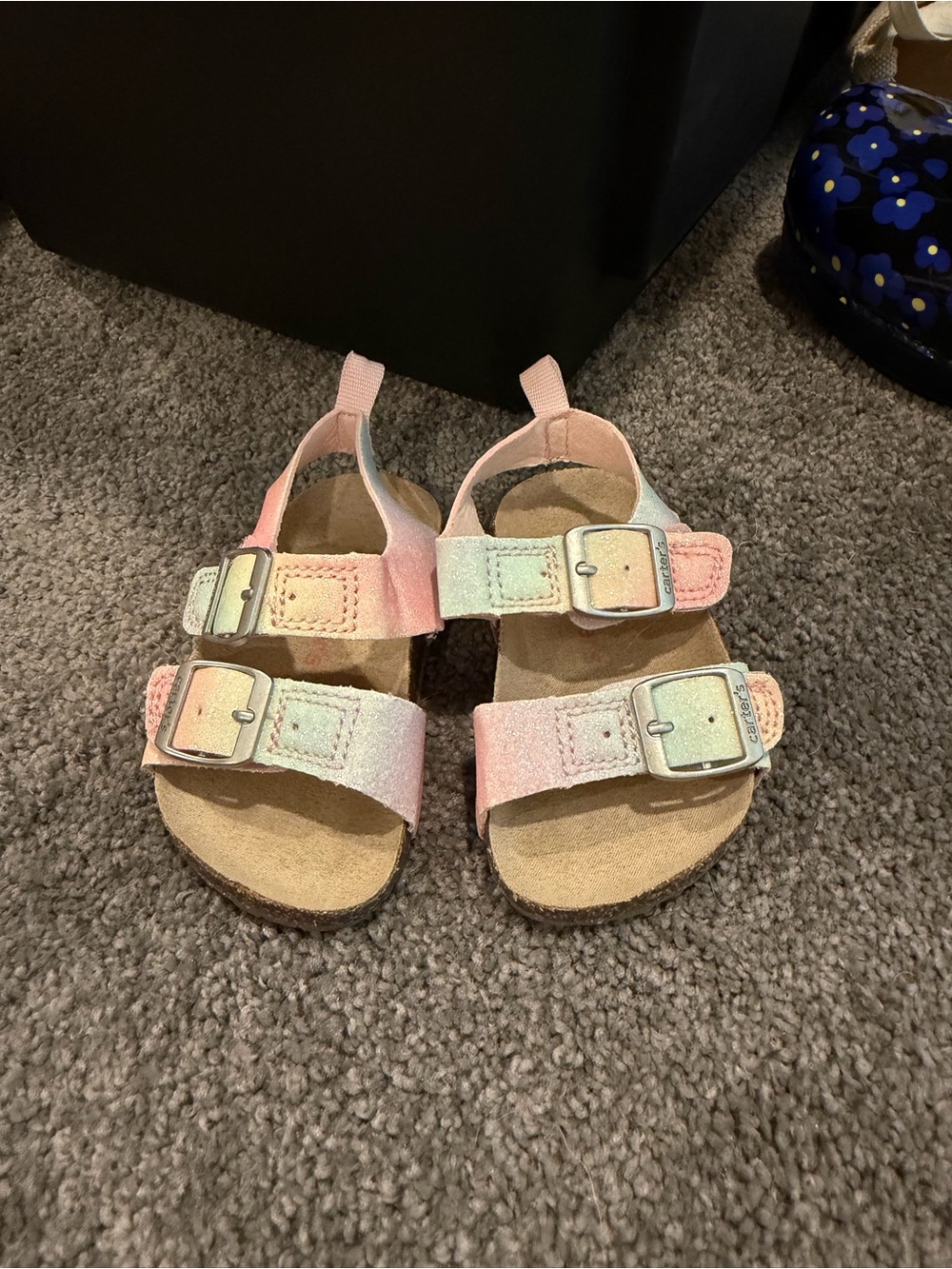 Carter's Pastel Ombre Double-Buckle Sandals